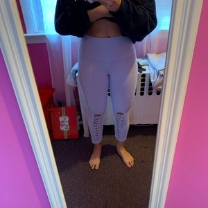 Light blue workout pants